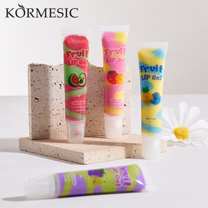 KORMESIC Private Label OEM Organic 16g Korean Fruit Two Color <b>Lip</b> Balm Avocado Strawberry Nourishing Moisturizing Fruit <b>Lip</b> Gel - Product Image 3