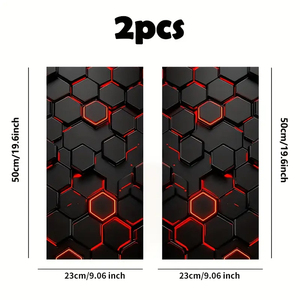 2 Calcomanías de PVC con Patrón a Cuadros para Coche, Impermeables, Resistentes a los Arañazos y Duraderas para Puertas de Coche y Pilares B, Adecuadas para Todos los Modelos - Product Image 4