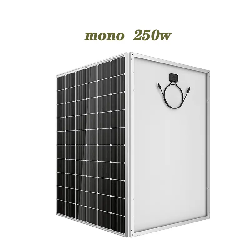 Donrui Panel Surya Monokristalin, 250W 280W 290W 300 W Panel Surya Kualitas Tinggi Efisien Tinggi 300 W 250W