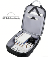 Sac à dos professionnel personnalisable en stock, imperméable, pour ordinateur portable, OEM ODM, grande capacité, pour affaires, voyages et école