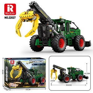 22027 Tractor Transport Vehicle Small Particle Assembly Model Ornament High Difficulty Boys' <b>Educational</b> <b>Toy</b> - Product Image 6