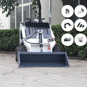 HESSNE Livraison Gratuite Mini-chargeuse compacte à direction par déplacement, Offre Spéciale, Chargeuse compacte diesel 1 tonne à vendre - Product Image 1