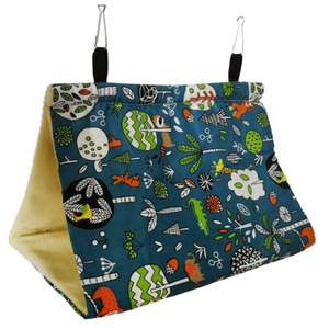 Kleurrijke kleine warme hamsterhangmat papegaai kanarie vogel driehoekig nest voor kooi hangend voor papegaaien parkieten - Product Image 3