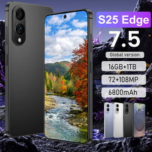 Smartphone Original S25 Edge 16 Go + 1 To, Face ID, grande mémoire, 7,5 pouces, 5G, avec double carte SIM - Product Image 1