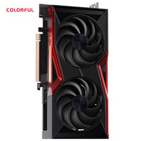 Carte graphique colorée RTX 5050 Waraxe DUO 8 Go, refroidisseur RGB à double ventilateur, DLSS 4, GPU de jeu avec accélération IA pour PC de bureau