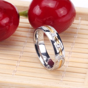 2020 Direct Factory Price for Couple Beautiful Mixed Color Trendy Designs Women With <b>Crystal</b> Simple Men <b>Ring</b> - Product Image 4