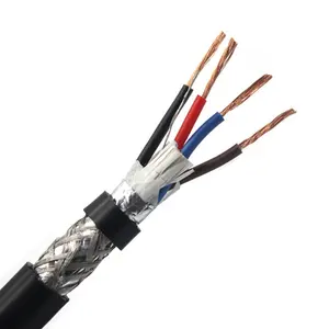 Cable de comunicación de señal Flexible blindado, 2 pares trenzados, RS485, RS422, RS232, RVVP, RVSP, 4 núcleos, 0,5 mm2