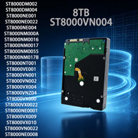 Disque dur interne NAS ST8000VN004 8 To 3,5 pouces 7200 tr/min 256 Mo de cache SATA 6 Gbit/s CMR pour serveur de stockage réseau avec fonctionnement 24/7