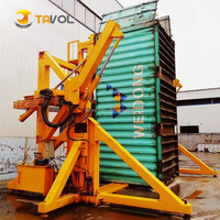 Nouveau système de basculement de conteneurs 20 pieds, basculeur/tilter double voie, capacité de levage 40T, mobile pour le transport de déchets alimentaires, fer et produits chimiques