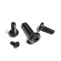 M1.6 M1.8 M2 M2.2 M2.5 Torx Bolt Replacement Insert Screw Steel Torx Screws for Holder Zinc Plated Black Oxide Finish 3.5mm ISO