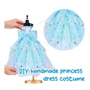 TOYSRUNNER Kids Sewing Kit Beginners Fashion Design Mannequin Fabric Templates Accessories <b>Tools</b> Tutorial Video Gift Ages 8-13 - Product Image 5