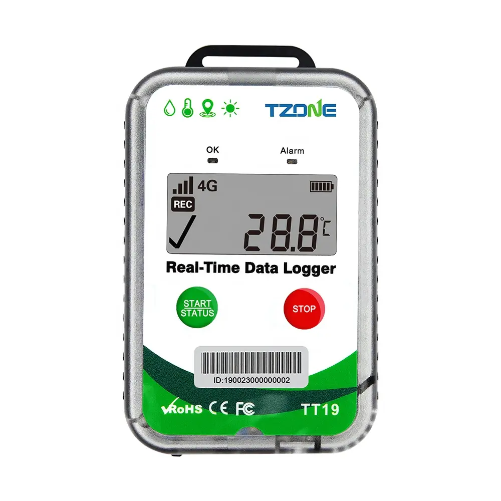 TZONE Iot soluzione 4G monitoraggio umidità temperatura in tempo reale GPS Tracker dati Logger temperatura WiFi