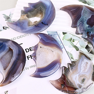 Nouvelle arrivée Offre Spéciale produit cristal gris agate Druzy lune pour la décoration de la maison pierre de guérison - Product Image 3