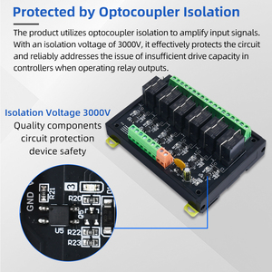 PLC 控制继电器模块 <span class=keywords><strong>2</strong></span>-24 通道光耦隔离 12V 24V 直流输入，适用于工业自动化 IoT <span class=keywords><strong>Arduino</strong></span> Raspberry Pi - Product Image 5