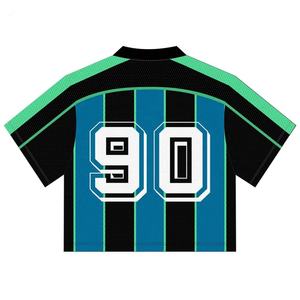 Camisetas de Fútbol de Alta Calidad con Estampado por Transferencia de Calor y Bordado, Unisex, para Adultos, de Secado Rápido, Cuello en V, para Práctica Deportiva, Camisetas de Equipo - Product Image 6