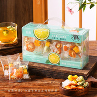 Thé aux fleurs en vrac en boîte cadeau chinoise, thé à la rose, au jasmin et au citron, 144g