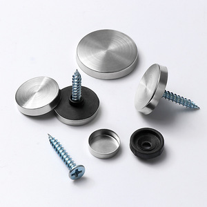 Haidibosi Stainless Steel And Plastic <b>Screws</b> Mirror Nails 1.5 Inchs Decorative Cover Hardware For Advertising <b>Flat</b> Glass - Product Image 4
