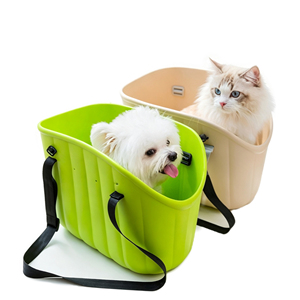 Borsa Trasportino per Animali Domestici in EVA Traspirante, Borsa a <span class=keywords><strong>Tracolla</strong></span> Portatile da Esterno, Leggera e Impermeabile per Cuccioli e Gattini di <span class=keywords><strong>Piccola</strong></span> e Media Taglia - Product Image 2