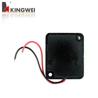 Sirène piézoélectrique Kingwei 12VDC 10W en ABS/noir pour extérieur avec son puissant de 108 dB pour la protection de sécurité