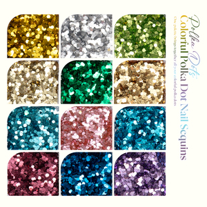 Missgooey Paillettes à ongles colorées à pois, couleurs mélangées, flocons de paillettes ronds pour la décoration des ongles, commande en gros, OEM - Product Image 6