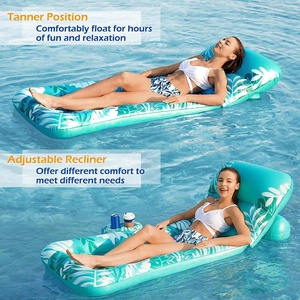ที่นอนเป่าลม PVC TPU สำหรับกลางแจ้ง ใช้ได้ทั้งในสระน้ำและริมสระน้ำ เพื่อการพักผ่อนสบายๆ ริมสระ - Product Image 4