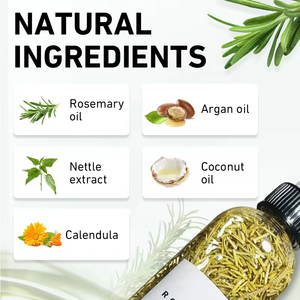 カスタムハーブオーガニックハーブ天然ビオチン栄養再生オイル急速ローズマリーオイル育毛製品プライベートラベル - Product Image 4