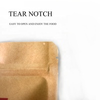 Fournisseur personnalisé Pochette debout en papier PLA biodégradable thermoscellée Impression gravure à fermeture Emballage PE pour café et bonbons
