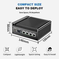 Pantalla dual Intel NUC Mini PC N100 Quad Core Nuevo DDR5 Ubuntu Win10 Computadora de grado industrial sin ventilador SIN RAM SIN SSD 2COM 2 años
