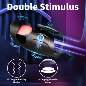 AMOR. Masturbador Eléctrico Telescópico de Doble Vibración para Hombre, con Movimiento de Empuje y Rotación Automática, Vibradores con Copa Estimuladora. - Product Image 4