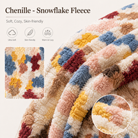 Canapé en molleton chenille flocon de neige de style italien personnalisé, 2-3 places, pour salon, hôtel, ou espace commercial