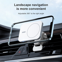Chargeur sans fil magnétique Portable 15W, Induction magnétique, charge rapide, grille d'aération, pour voiture, séries iPhone, vente en gros