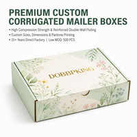 Emballage cadeau personnalisé pour emporter, boîte en carton ondulé avec poignée et couvercle à clipser, boîtes en papier rigide laminé