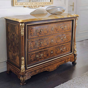 طقم غرفة نوم روكوكو عتيق استثنائي، أثاث منحوت بشكل فاخر، طقم غرفة نوم من خشب البلوط الصلب، أثاث مصنوع يدويًا - Product Image 4