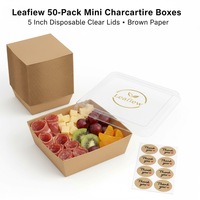 Boîte enroulable en carton kraft brun et carton ivoire pour Tiramisu, gâteaux, sushis, sandwichs, tartes, burgers, sucreries – Durable, mat, gaufré