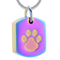 Offre Spéciale militaire plaque urne pendentif commémoratif collier de poils d'animaux bouteille de parfum pour chiens chats cendres avec cercueils