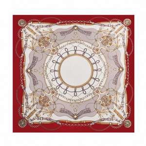 Foulards carrés en satin de soie de 90 cm, design élégant et tendance, imprimés, pour femmes, hijab, protection solaire d'été, bandeaux de poignet - Vente en gros - Product Image 6