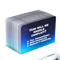 Jeux de cartes de relation pour les Couples Impression personnalisée Question Cartes à jouer Cartes de conversation