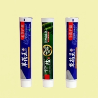 Tubes de dentifrice portables en aluminium-plastique à visser avec bouchon 12,7-35 mm, vente en gros, marque privée, logo personnalisé, impression UV