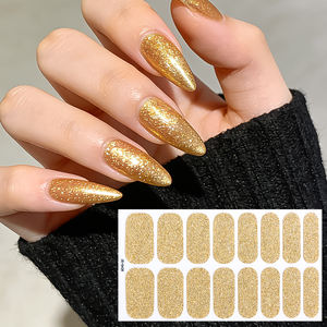 สติ๊กเกอร์ติดเล็บ 3 มิติ คลาสสิก สีพื้น กลิตเตอร์ หลากสี ใช้งานได้หลากหลาย เป็นมิตรกับสิ่งแวดล้อม กันน้ำ เงางาม วัสดุ PET สำหรับตกแต่งเล็บ ไม่ต้องใช้ UV - Product Image 2