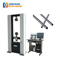 Machine d'essai de traction universelle électronique Zhongchuang WDW-50KN 50kN à double colonne, commande par ordinateur pour métaux et caoutchouc
