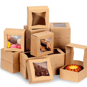 24 Cajas Para Tartas De 12 X 12 X 14 Pulgadas De Alto Con Ventana Y