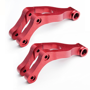 OEM Độ chính xác cao CNC xe máy phía sau phanh Rocker cánh tay mở rộng nhôm mạ Đỏ Anodizing gia công CNC - Product Image 2
