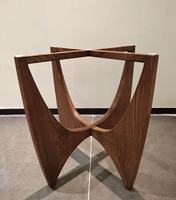 Jambe en bois massif de noyer noir pour Table à manger La nouvelle base de Table de Design de mode peut être personnalisée 679*479*562mm
