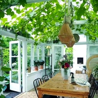 Serre de jardin en aluminium à isolation thermique, véranda en verre, double vitrage trempé, design moderne, garantie 5 ans