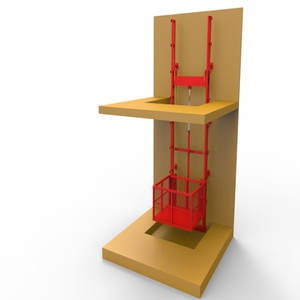 0.3T 0.5T 1T 2T rail rail listrik hidrolik mengangkat barang platform angkat kargo <span class=keywords><strong>lift</strong></span> kargo - Product Image 6