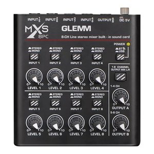 Mixer disc jockey MXS 8PC Noir - Product Image 1