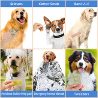 Kit de Primeros Auxilios para Mascotas de 22 Artículos para Supervivencia al Aire Libre, Bolsa Médica de Emergencia para Perros, Impermeable y Portátil, Proveedor de Fábrica al por Mayor