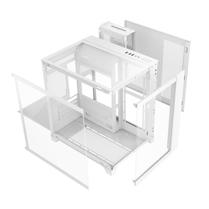 Ruix hàng không vũ trụ Tri màu trắng thiết kế mới xem đầy đủ PC trường hợp trong một bảng giữa tháp chơi game máy tính để bàn PC trường hợp sâu mát mẻ - Product Image 6