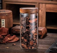 Grand bocal en verre avec couvercle hermétique pour le stockage en cuisine de thé, épices, céréales, farine, café et plus idéal pour les présentations