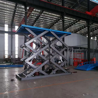Plateforme élévatrice à ciseaux fixe ultra-mince de 1 à 4 tonnes, élévateur de marchandises hydraulique pour entrepôt, table élévatrice stationnaire de 0,1 m à 4 m